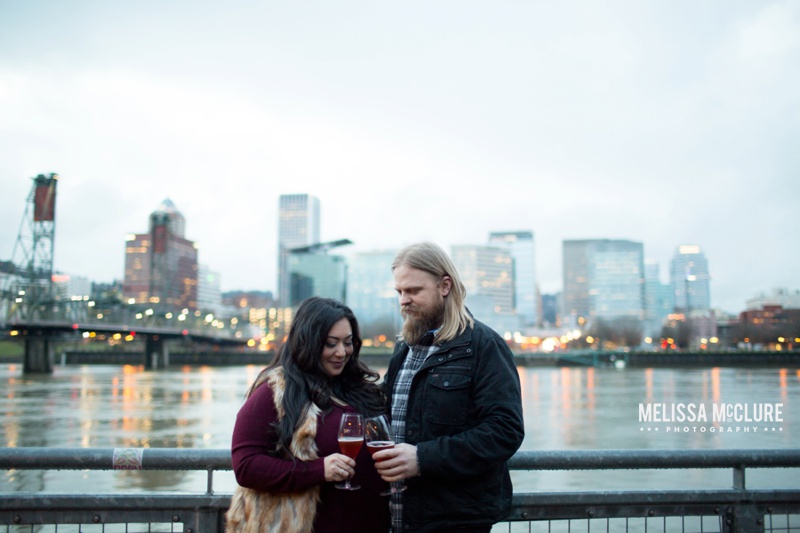 Portland brewery Engagement session 12
